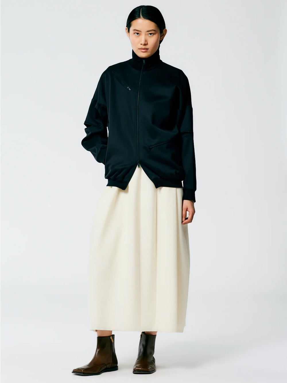 Tibi Active Knit Track Jacket